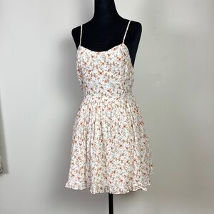 Sky to Moon floral babydoll mini dress size large